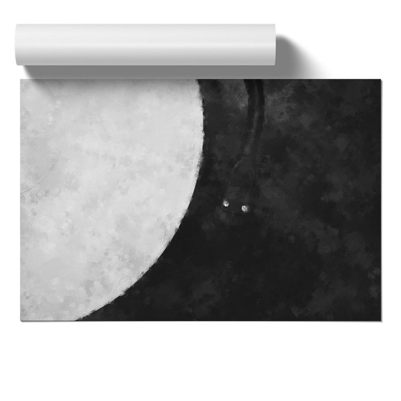 Needle On Vinyl In Black And White - No Frame Print, 21cm H x 30cm W x 0.1cm D