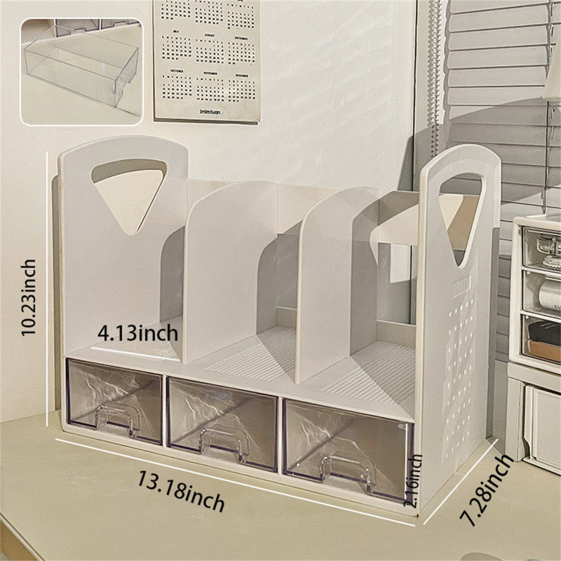 Organisateur de bureau en plastique Woodminster