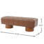 Banc de salle à manger rembourré Scarlett-130369916