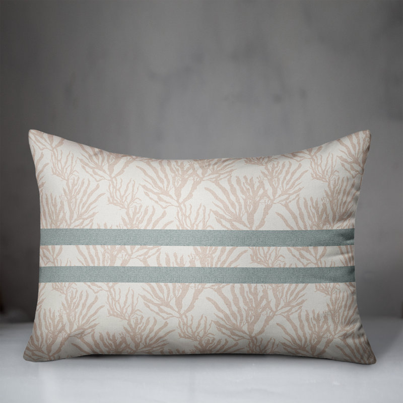  Polyester / Mélange de polyester Housse de coussin lombaire rectangulaire et insert, Rose