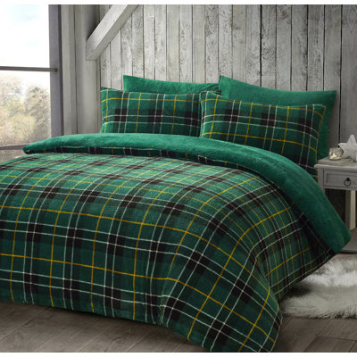 Aderyn Tartan Duvet Cover Set with Pillowcases