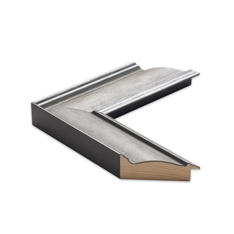 Oxfordshire Wood Framed Wall Mirror with Safety Backing Ideal for Bathroom / Vanity Mirror, 28" x 41", Blackened Satin Nickel