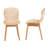 Kinnard Japandi Mahogany and Rattan Dining Chair