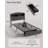Twin Bed Frame with Storage Headboard Drawer, Non-Slip Metal Bed Frame, Easy Assembly, No Box Springs Needed-155424414