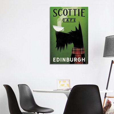 Scottie Cafe by Ryan Fowler - Wrapped Canvas Print