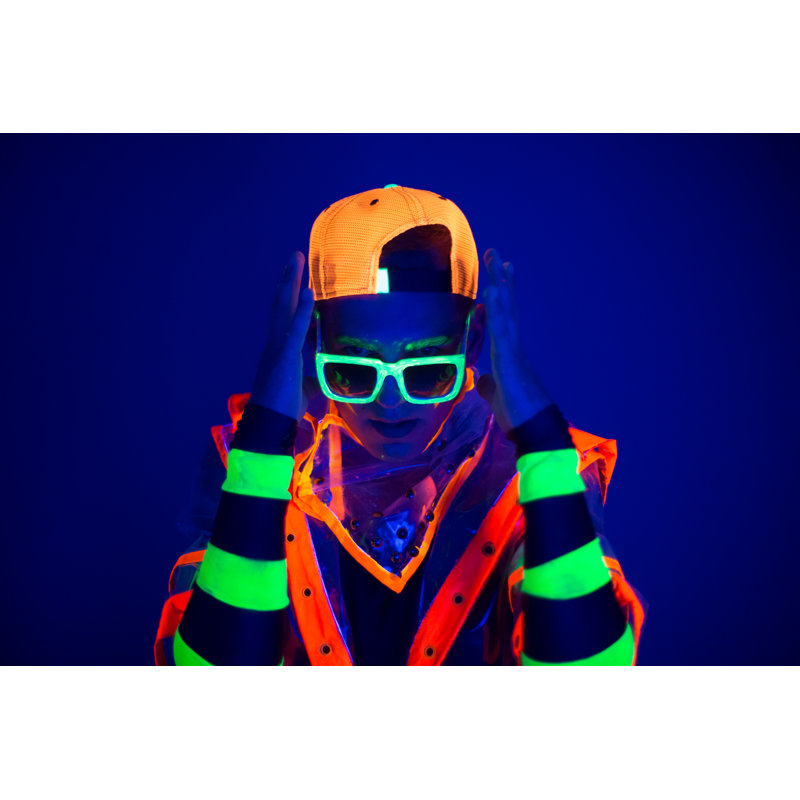 Guy In Creative Costume. - Wrapped Canvas Print, 61cm H x 91cm W x 3.8cm D