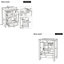 24" Modern Compact Freestanding Bathroom Vanity with 4" Centerset Ceramic Sink Top, Asymmetric 2-Drawer Column & Right Wing-Door with Built-in Door Shelf over Bottom Long Drawer (White & Blue-Grey Finishes)-129415089