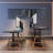 Black&Walnut Rectangular Solid Wood Standing desk-1429357266