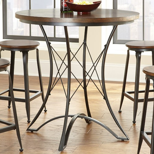 Konieczny Round Metal Base Dining Table