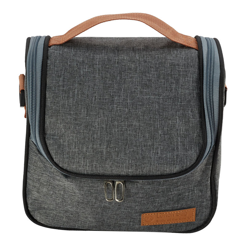 Portable Insulated Lunch Bag, Grey