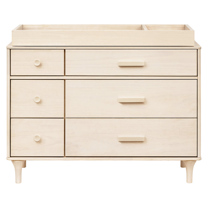 Lolly 6-Drawer Assembled Double Dresser, Washed Natural