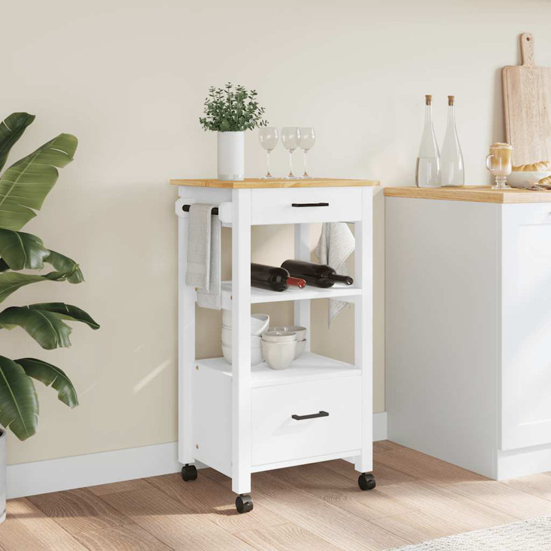 Wood Bar Cart