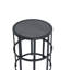 Table d'appoint en céramique et fer résistante aux intempéries | Idée de cadeau