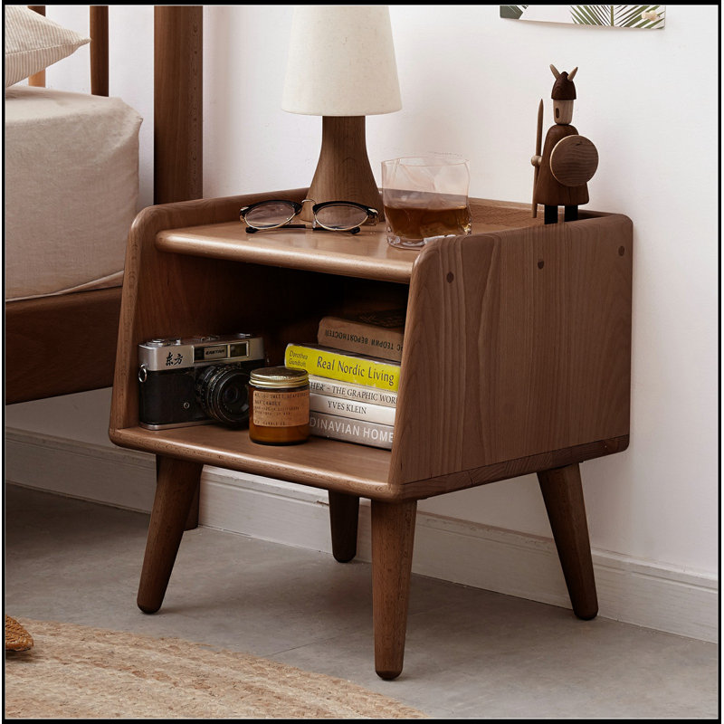 Table de chevet en bois massif Pure