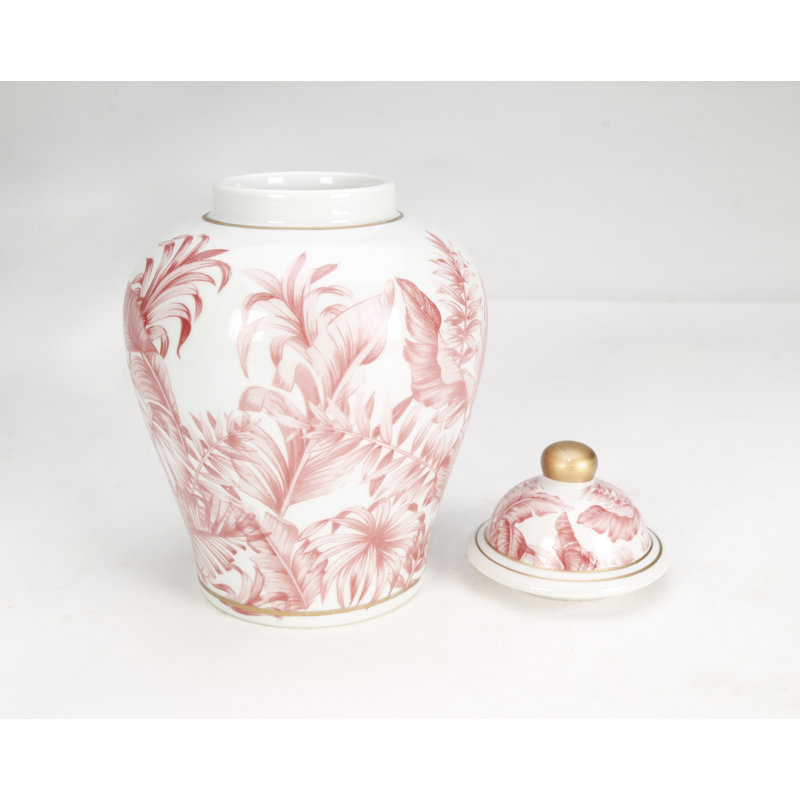 Kevern Porcelain Ginger Jar, Pink