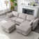 Calkins Modular Couch Sofa Storage Seats & Double Storage Ottomans