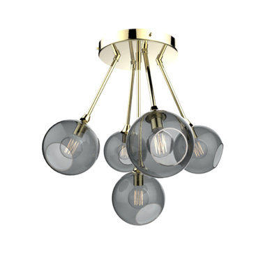 Luminaire suspendu sphère 5 lumières Ballroom Molecule