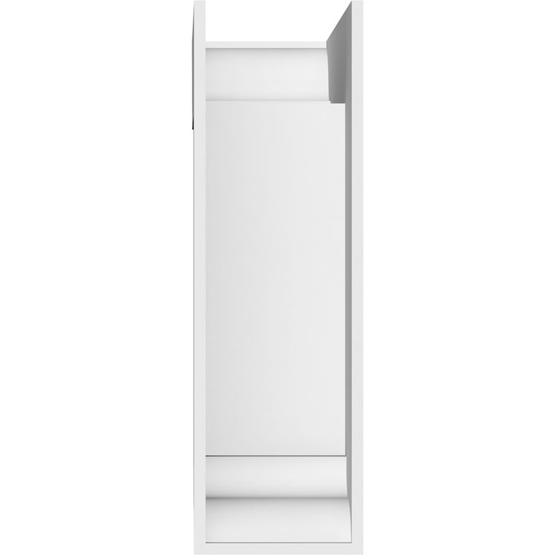 Support standard en PVC de qualité architecturale avec extrémités traditionnelles, H 18 po x l 5 po x P 14 po
