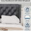 Grand lit tapissier en velours rehaussant la chambre principale avec une touche luxueuse et paisible-98187797-98187796