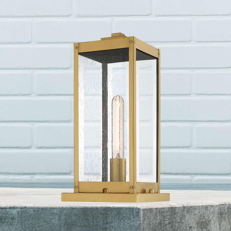Wylie Beveled Pier Mount Light, Antique Brass