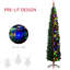 Arbre de Noël artificiel 8 pi avec 8 lumières, 668 branches, 250 lumières DEL colorées et base en acier