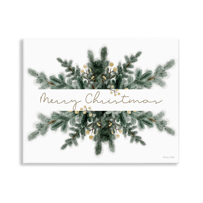 "Festive Fir", art mural sur plaque par Susan Ball