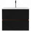 Meuble-lavabo mural avec lavabo intégré en céramique avec trop-plein, grand meuble-lavabo flottant de rangement pour salle de bain moderne, pré-assemblé-115688496-115688497