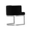 Chaise d'appoint noire et argentée-1750858143