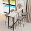 Maurietta Stone Top Metal Base Dining Table-1771654860