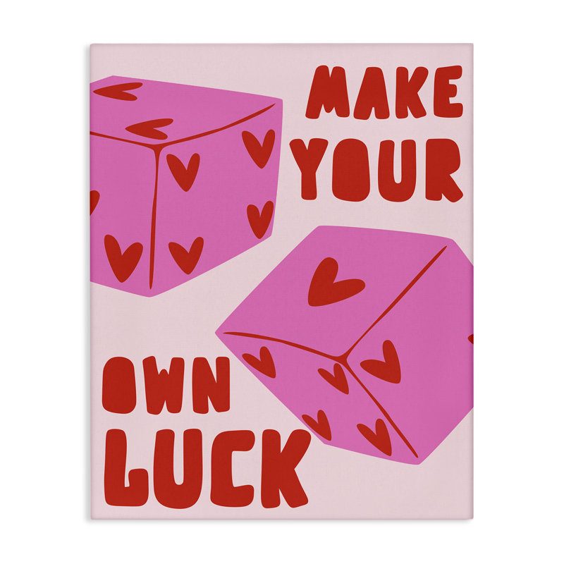 «Make Your Own Luck», art mural par House of Lulu, H 48 po x l 36 po