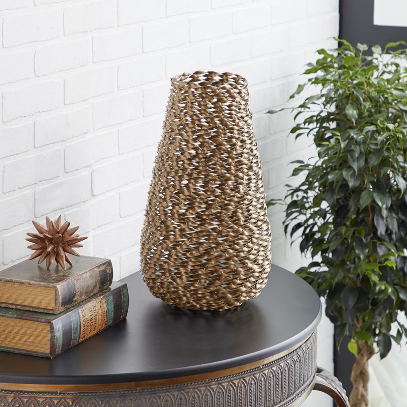 Prolley Metal Floor Vase, 18" H x 9" W x 9" D