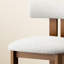 Chaise à dossier plein blanc noisette (lot de 6)-1484969576-1484969577