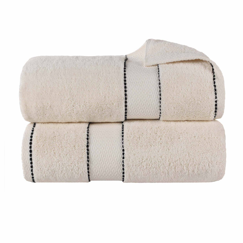Abrianna Egyptian Giza Cotton Bath Sheet, Ivory