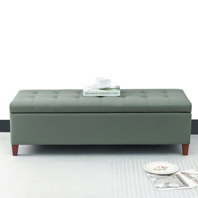 Loggins Faux Leather Upholstered Storage Bench