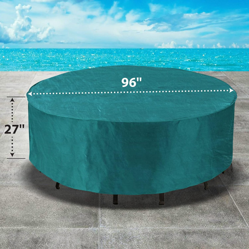 Outdoor Patio Dining Set Cover, Green