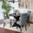 5-piece Dining Set, Cross-Buck Dining Table with 4 Stylish Chairs-375301886