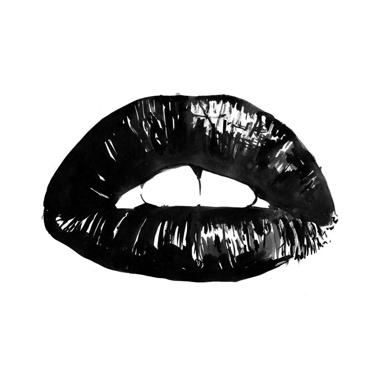 Lips by Péchane - Print on Canvas, Wrapped Canvas, 101.6 cm H x 66.04 cm W x 1.91 cm D