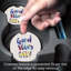 Sous-verre rond pour voiture Good Vibes Only