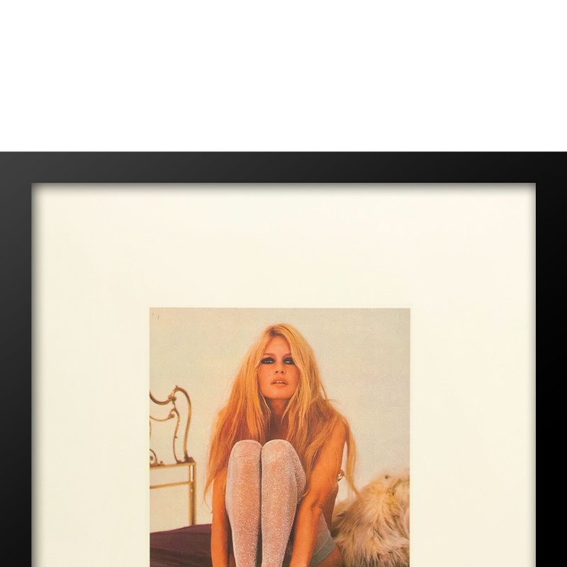 Brigitte Bardot, reproduction de mode rétro encadrée