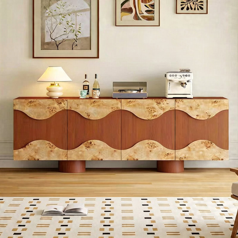 Buffet grande capacité de style rétro, H 31,5 po x l 78,74 po x P 17,72 po