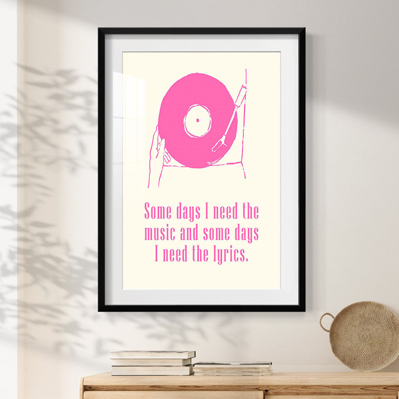 Sweet Melody II - impression encadrée, Noir, H 28,5 po x l 20,5 po
