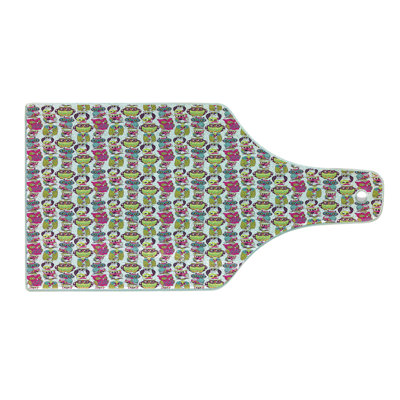 East Urban Home Glass Owl Print Cutting Board