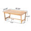 Ensemble de sièges d'extérieur 4 pièces avec bois et tissu imperméable - Comprend, 2 fauteuils club, une table basse, un tissu de conversation pour l'extérieur