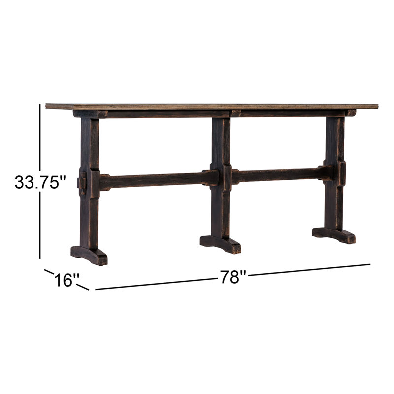Americana 78" Trestle Console Table