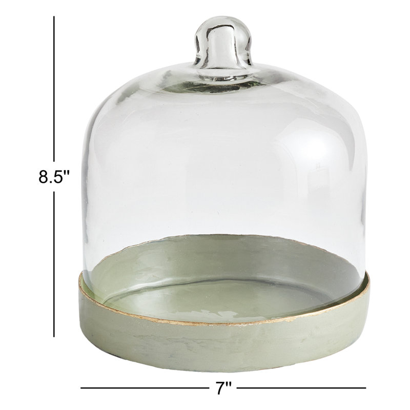 Kammie Tray With Cloche Small Iron Tray