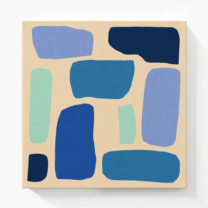 «Chromatique rythmique v3», grande impression sur toile, H 54 po x l 54 po