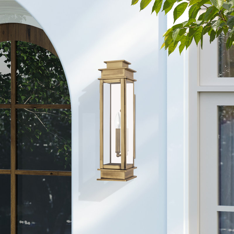 Cortana Wall Light, Antique Brass, 20.25" H x 5.25" W x 6" D