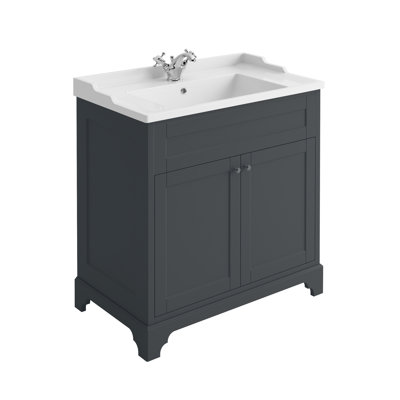 Croft 810mm Single Bathroom Vanity with Integrated Ceramic Basin