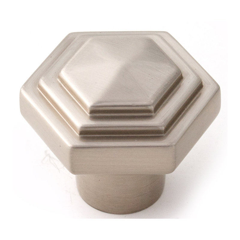 Geometric Knob, Satin Nickel