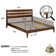 Acacia Premium Emery Solid Wood Platform Bed Frame with Headboard Included, No Box Spring Needed, Weight Capacity 800lb.